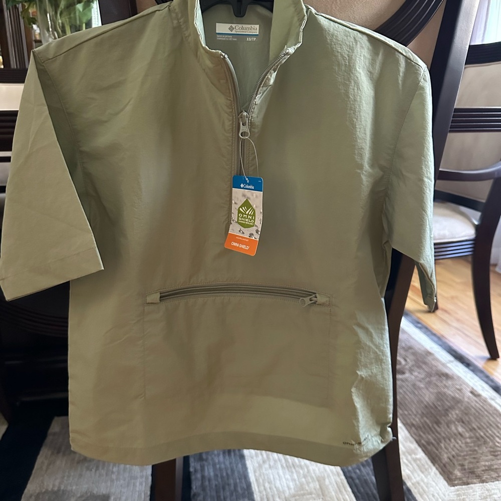 Columbia Green Half-Zip Pullover